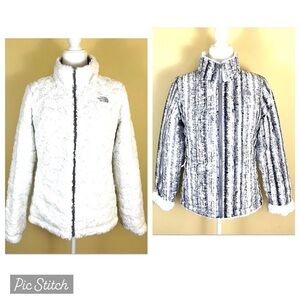 The North Face Women's White Fleece Jacket REVERSIBLE!